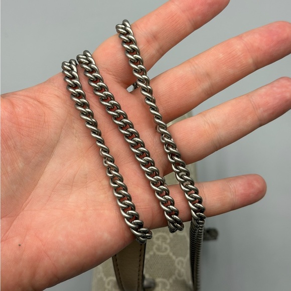 Gucci Eggshell Top Handle Dionysus with Chain - Picture 13 of 13